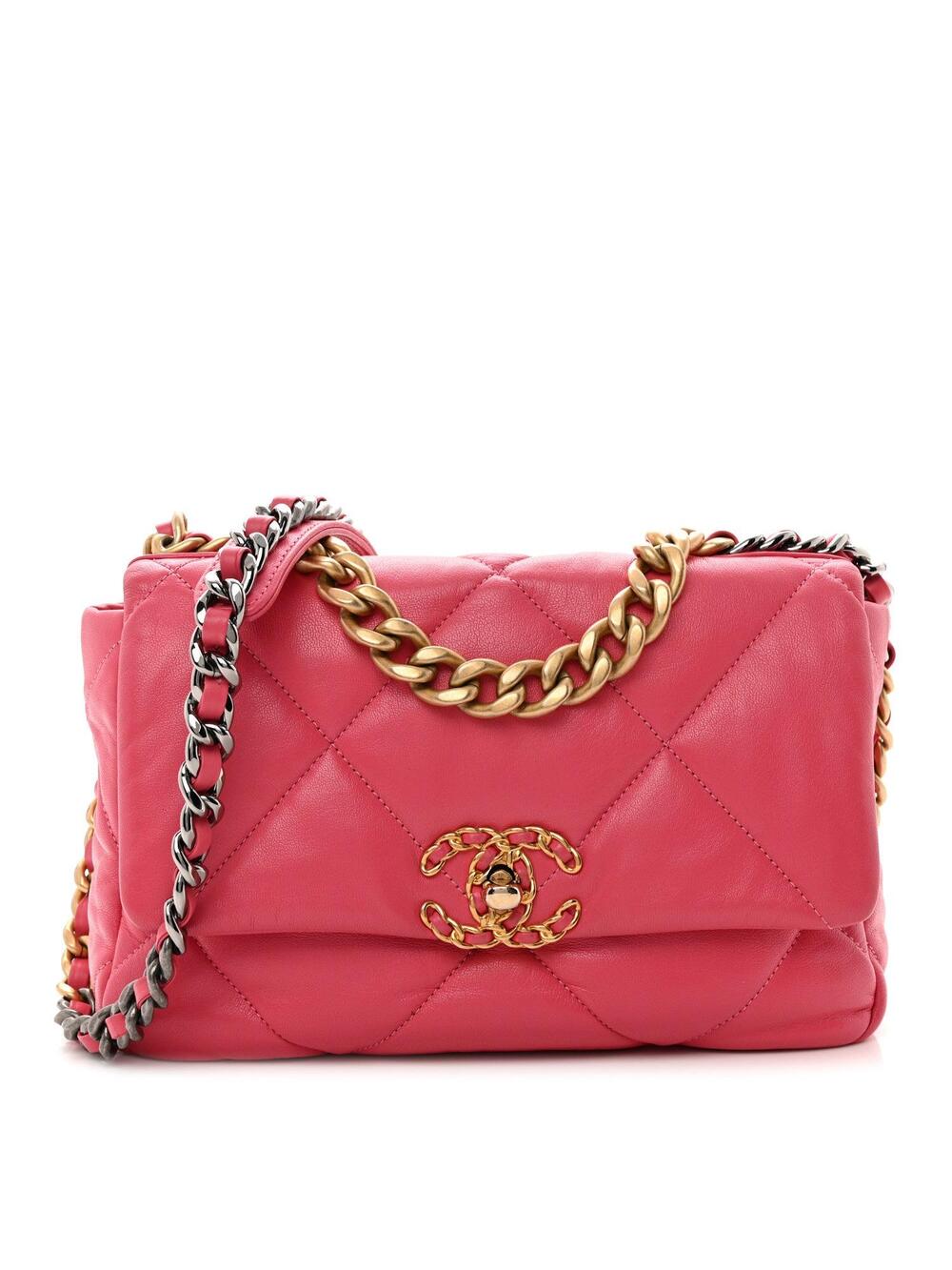 Lambskin Quilted Medium Chanel 19 Flap #289210C48B
